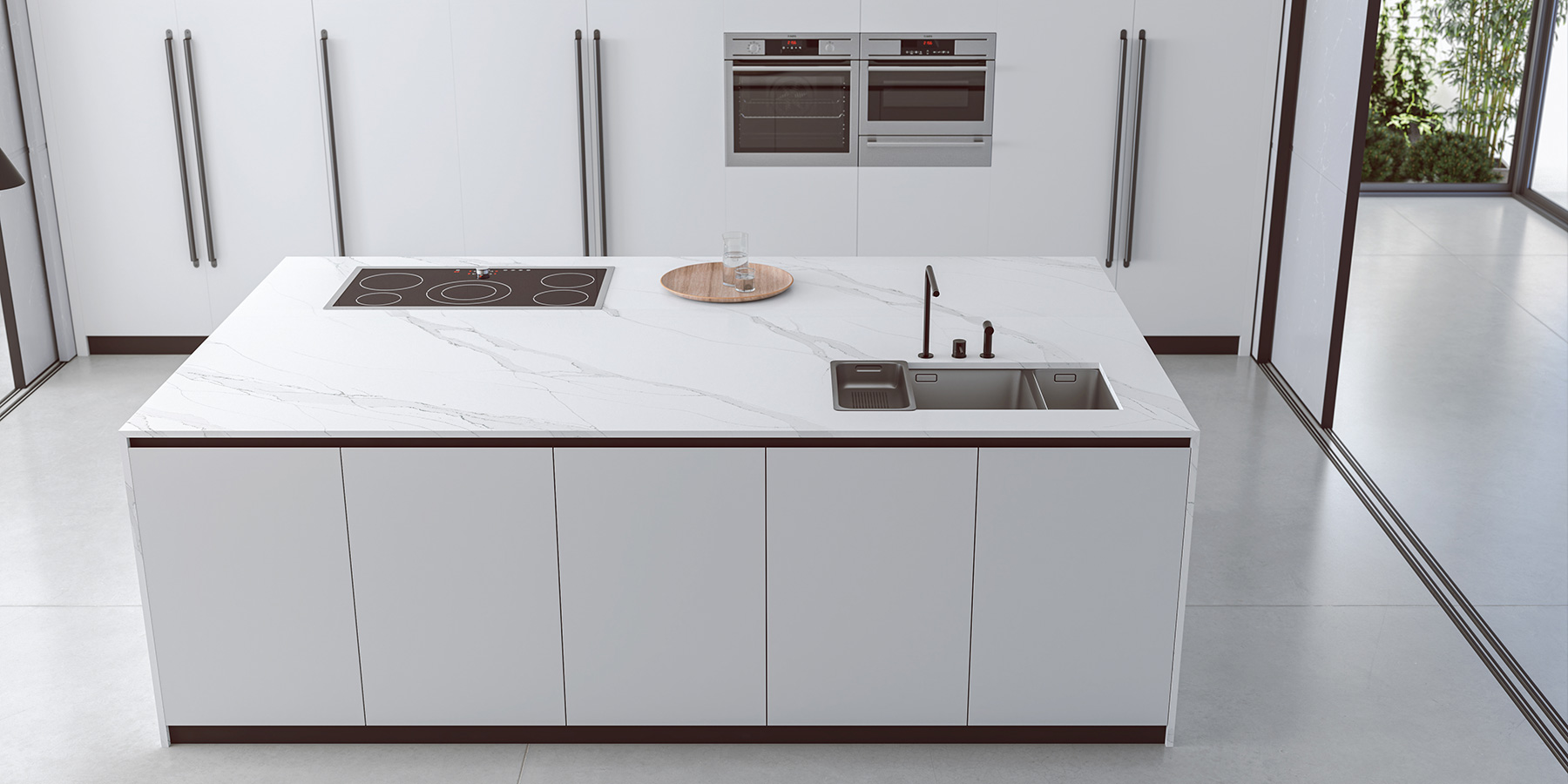 COMPAC, COMPACSURFACES, COMPAC THE SURFACE COMPANY, UNIQUE COLLECTION, CALACATTA GREEN