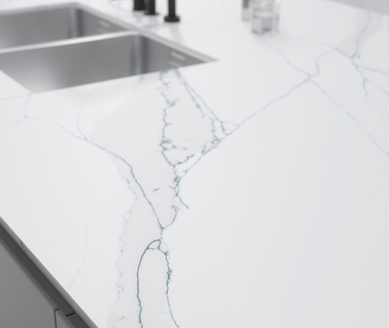 COMPAC, COMPACSURFACES, COMPAC THE SURFACE COMPANY, UNIQUE COLLECTION, CALACATTA BLUE
